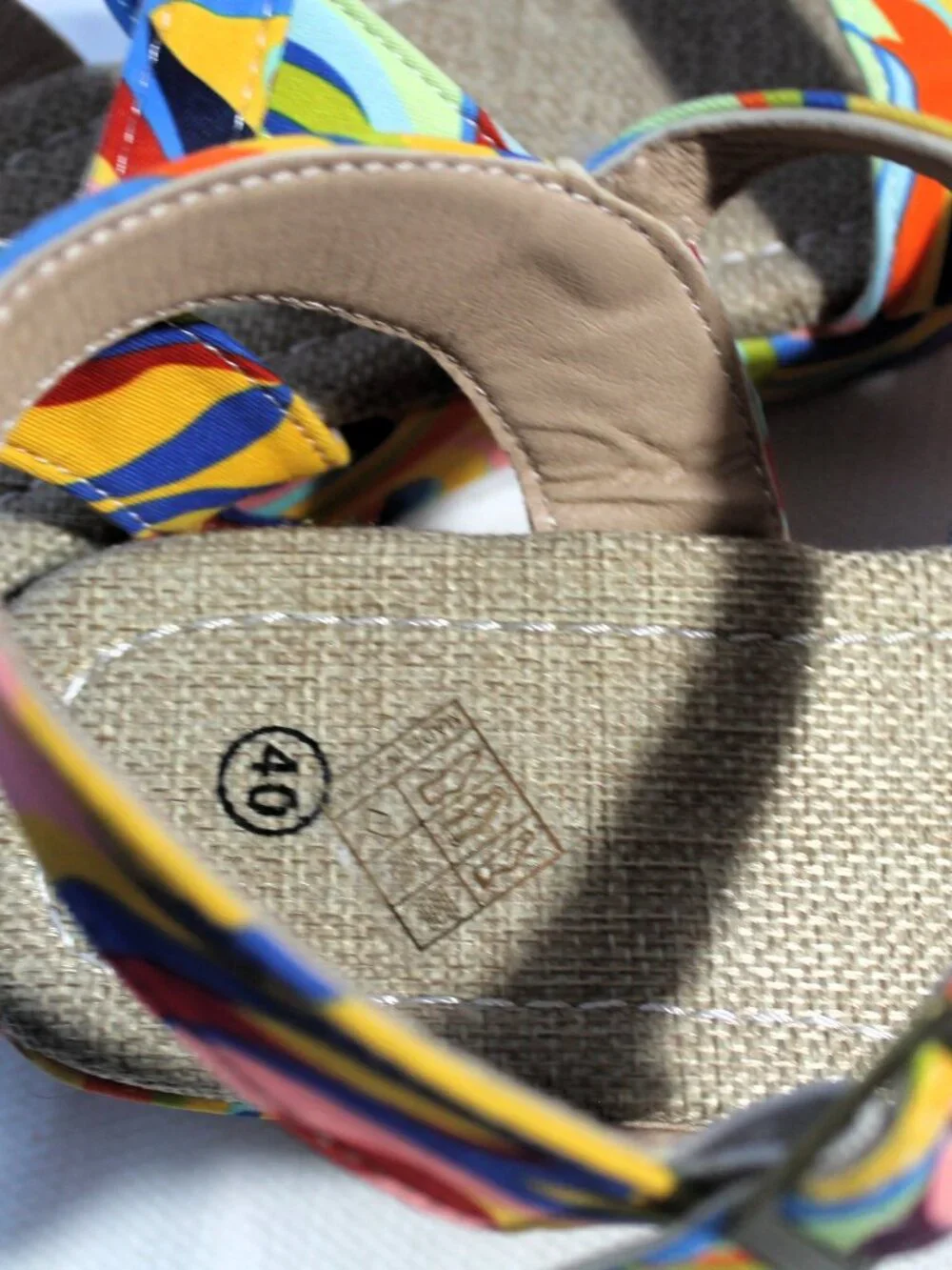 NWOT Psychedelic Platform Sandals EU 40 / US 9